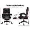 ALFORDSON Massage Office Chair FOOTREST Executive Gaming Racing Seat PU Leather