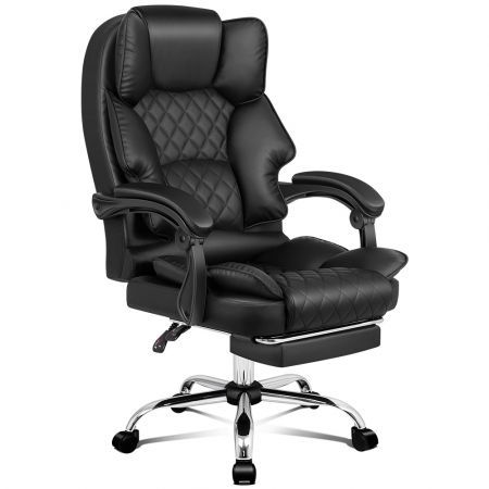 ALFORDSON Office Chair Gaming Executive Computer Racer PU Leather Seat Recliner