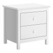 ALFORDSON Bedside Table Hamptons Nightstand Storage Side End 2 Drawers White