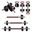 BLACK LORD 20kg Dumbbell Set 7in1 Adjustable Barbell Kettlebell Home Gym Fitness