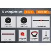 BLACK LORD 20kg Dumbbell Set 7in1 Adjustable Barbell Kettlebell Home Gym Fitness