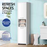 ALFORDSON Bathroom Cabinet Tall Storage Furniture Slim Shelf Cupboard White