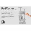 Beastie Cat Tree Scratching Post Scratcher Tower Condo House Furniture Wood 132
