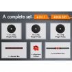 BLACK LORD 40kg Dumbbell Set 4in1 Adjustable Barbell Weight Home Gym Fitness