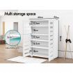 ALFORDSON Shoe Cabinet Organiser Storage Rack Drawer Shelf 21 pairs White