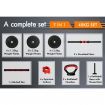BLACK LORD 40kg Dumbbell Set 7in1 Adjustable Barbell Kettlebell Home Gym Fitness