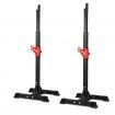 BLACK LORD 2x Squat Rack Adjustable Lifting Barbell Stand Fitness Weight Bench Gym