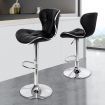 ALFORDSON Bar Stools Ralph Kitchen Swivel Chair Gas Lift Leather x2