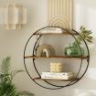 Artiss Floating Wall Shelf Round 3-Tier