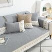 Four seasons of universal new Cotton Quilted Sofa Couch Cover Embroidery Non-Slip Sofa Slipcover for Dogs, Children, Pets Furniture Protector 90*120cm