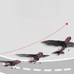 2023 Remote Control Aircraft Dinosaur Fire Dragon Pterosaur With Fixed Wing RC Gliding Animal Model EPP Foam Boy Toy Gift Dual Battery