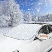 Car Windscreen Cover Winter Windshield Snow Cover Car Frost Windscreen Cover With Side Mirror Covers Thick Magnetic 160*145cm