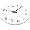 Wall Clock,Silent Non-Ticking 10 Inch Wall Clocks Battery Operated,Modern Style Wooden Clock Decorative for Kitchen,Home,Bedrooms,Office (10Inch White)