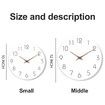 Wall Clock,Silent Non-Ticking 10 Inch Wall Clocks Battery Operated,Modern Style Wooden Clock Decorative for Kitchen,Home,Bedrooms,Office (10Inch White)