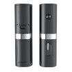 Electric Salt Pepper Grinder Set Mill Refillable with Rechargeable Base 2 Adjustable Coarseness Mills LED Light