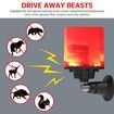 Solar Sensor Alarm Light Alarm Animal Repellent Anti-wild Boar Drive Professional Alarmanti-theft Flashing Waterproof Alarm Sire