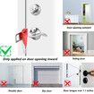 Portable Door Lock Home Security Door Locker Travel Lockdown Locks for Additional Safety and Privacy Perfect for Traveling Hotel Home Apartment