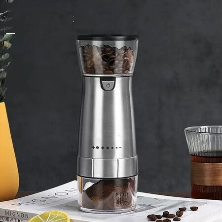 Portable Stainless Steel Electric Coffee Grinder TYPE-C USB Charge Profession Grinding Core Coffee Machine