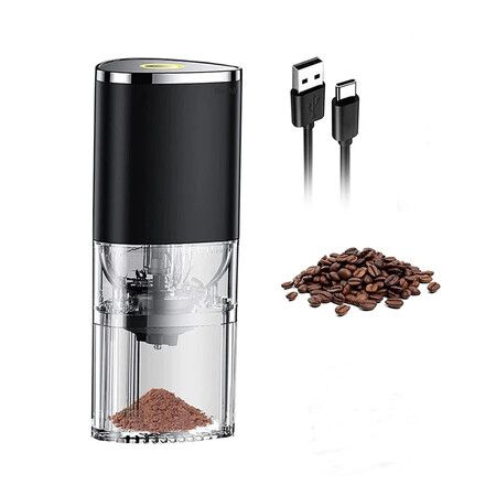 Electric Coffee Grinder Portable Adjustable USB Magnetic Charging Cap Coffee Machine For Kitchen Camping Office Spice Grinder