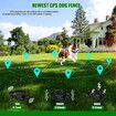 GPS Wireless Dog Fence Outdoor Help Training Behavior Aids Pet Fencing Device Dog Bark Collar Electric Shock 1000m Range Color Black