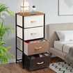 Dresser Storage Unit Chest of 4 Drawers Bedroom Table Furniture Cabinet Organizer Living Room Hallway Clothes Organiser Tower