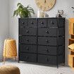 Dresser TV Unit Stand Storage Table Chest of 12 Drawers Bedroom Living Room Hallway Furniture Organizer Clothes Organiser