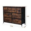 Dresser TV Unit Table Chest of 8 Drawers Storage Cabinet Stand Bedroom Living Room Hallway Furniture Organizer Clothes Organiser