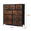 Chest of 9 Drawers Dresser TV Unit Table Stand Storage Cabinet Bedroom Living Room Hallway Furniture Organizer Clothes Organiser