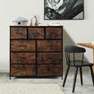 Chest of 9 Drawers Dresser TV Unit Table Stand Storage Cabinet Bedroom Living Room Hallway Furniture Organizer Clothes Organiser