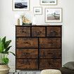 Chest of 9 Drawers Dresser TV Unit Table Stand Storage Cabinet Bedroom Living Room Hallway Furniture Organizer Clothes Organiser