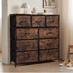 Chest of 9 Drawers Dresser TV Unit Table Stand Storage Cabinet Bedroom Living Room Hallway Furniture Organizer Clothes Organiser