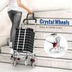 Shopping Cart Trolley Trolly Wheeled Bag Grocery Storage Foldable Market Utility Granny Stair Climbing Wheels Aluminium 50kg