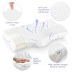 Luxdream Memory Foam Pillow Neck Support Shoulder  Ergonomic Rebound Cushion Soft Side Sleeper Comfortable White