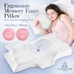 Luxdream Cervical Pillow Memory Foam Contour Neck Shoulder Ergonomic Back Stomach Side Sleeper Dark Grey
