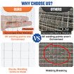 Hardware Cloth Galvanised Welded Wire Mesh Fence Roll Chicken Coop Rabbit Cage Gopher Tree Guard Barrier Enclosure Fencing 15mx1.2m