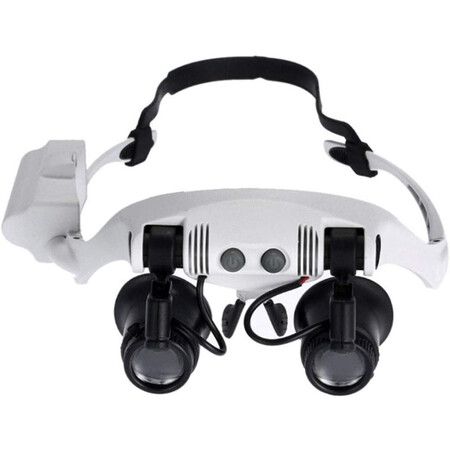 Jeweler Loupe Magnifying Glasses Headband Magnifier Head Mount Magnifier