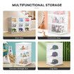 12 Tier Shoe Boxes Organiser Storage Shoebox Containers Clear Plastic Display Case Sneaker Bins Holder Stackable Folding