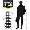 Shoe Storage Rack Shelf Organiser Stand 24 Tier Vertical Plastic Holder Tower Display Unit Sneaker Organizer Stackable