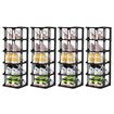 Shoe Storage Rack Shelf Organiser Stand 24 Tier Vertical Plastic Holder Tower Display Unit Sneaker Organizer Stackable