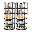 Shoe Storage Rack Shelf Organiser Stand 12 Tier Vertical Plastic Holder Tower Display Unit Sneaker Organizer Stackable