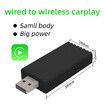 Wired to Wireless CarPlay Adapter for OEM Car Stereo Auto Connect Smartphone with USB Link Plug and Play