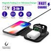 3 In 1 Magnetic Wireless Charger QI 15W Fast Charging Station For IPhone 12 Pro Max Chargers For Apple Watch Airpods