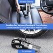 4-In-1 Handheld Car Vacuum Cleaner Wireless, Tire Inflator Air Compressor Pump Rechargeable Portable Vacuum Cleaner For Car, Home, Office