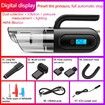 Car Vacuum Handheld Cleaner Tire Inflator For Car 12V Auto Shut Off Air Compressor With Led Light 4 In 1 Portable Vacuum Cleaner With Air Pump