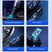 4-in-1 Handheld Car Vacuum Cleaner, Tire Inflator Compressor Pump Portable Vacuum For Car, Home, Office, Pet Hair Vacuum