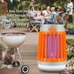 Solar Bug Zapper Outdoor,Buzz Blast Pro,Cordless & Rechargeable Mosquito Zapper with High Powered UV Light,3 in 1 Fly Zapper Up to 2100 Sq Ft Can Attract Gnats,Mosquitoes,Flies,Moths (2pack)