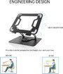 Desktop Stand, Adjustable Stand with 360 Rotating Base for All 10-16 inch laptops (Black)