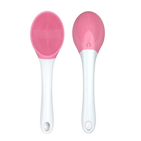 Electric Bath Brush Silicone Back Scrubber USB Rechargeable 3 Speed ??Rotating Shower Brush Spa Waterproof Body Cleaning Brush (1 Pack)