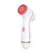 Electric Cleansing Face Brush Ultrasonic Skin Care Tool Silicone Facial Brush Skin Face Cleansing Face Massager Instrument(Pink)