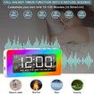 Alarm Clock for bedrooms Loud Bedside Digital Clock with 8 LED Night Lights Dual Alarm Weekday/Weekend Mode